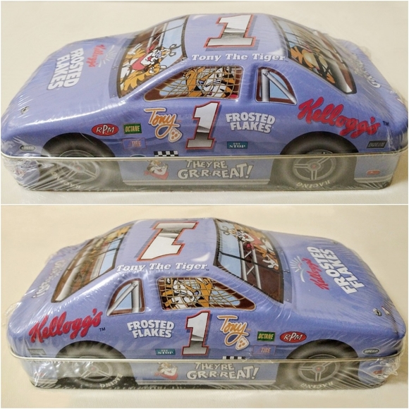 Vintage RARE Kellogg's Tony the Tiger Candy Tin Racing Car - Picture 2 of 5